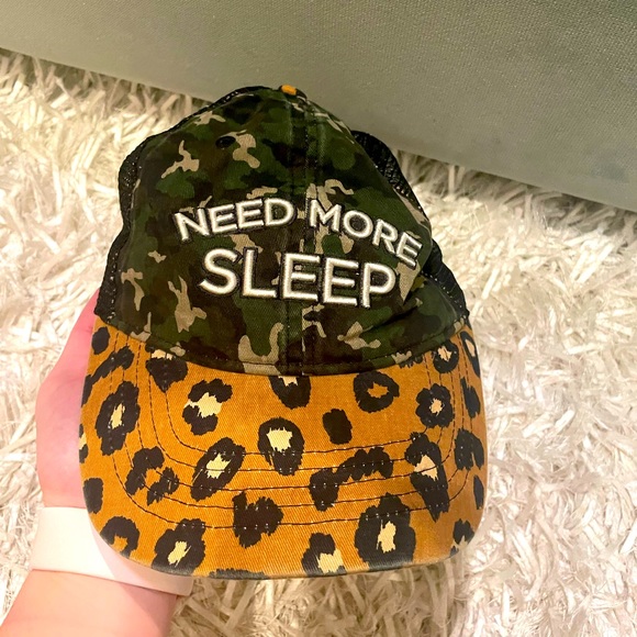 Accessories - NWOT Cute Need More Sleep Baseball Hat